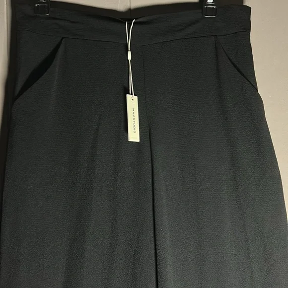 Max Studio Wide Leg Cropped Pants Women's Size S Beach Vibes Lightweight - Picture 3 of 11